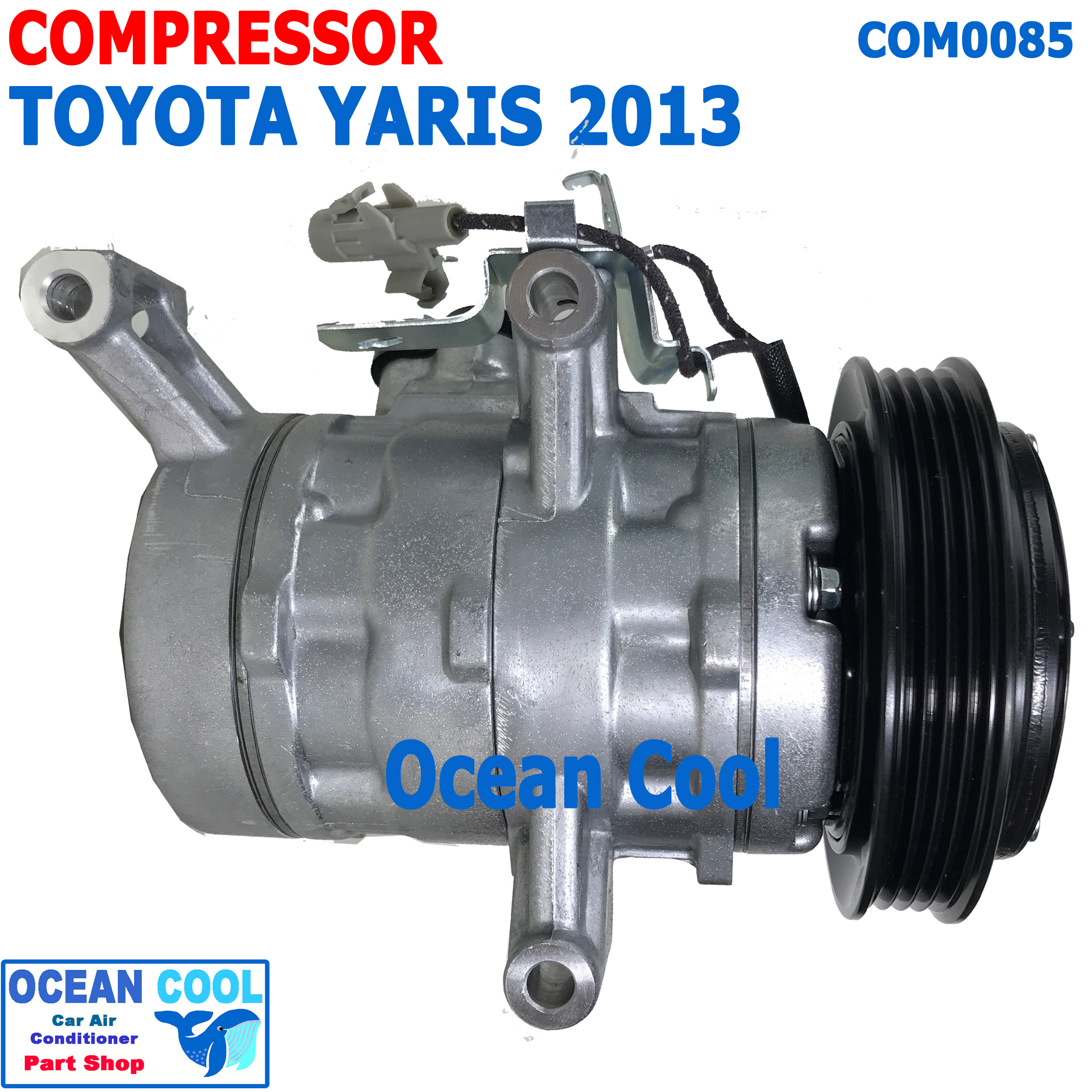 คอมเพลสเซอร์ โตโยต้า ยาริส 2014 - 2020 COM0085 10SE13C Compressor For Toyota Yaris คอมแอร์ คอม คอมเพสเซอร์ อะไหล่แอร์ 2014 2015 2016 2017 2018 2019 2020
