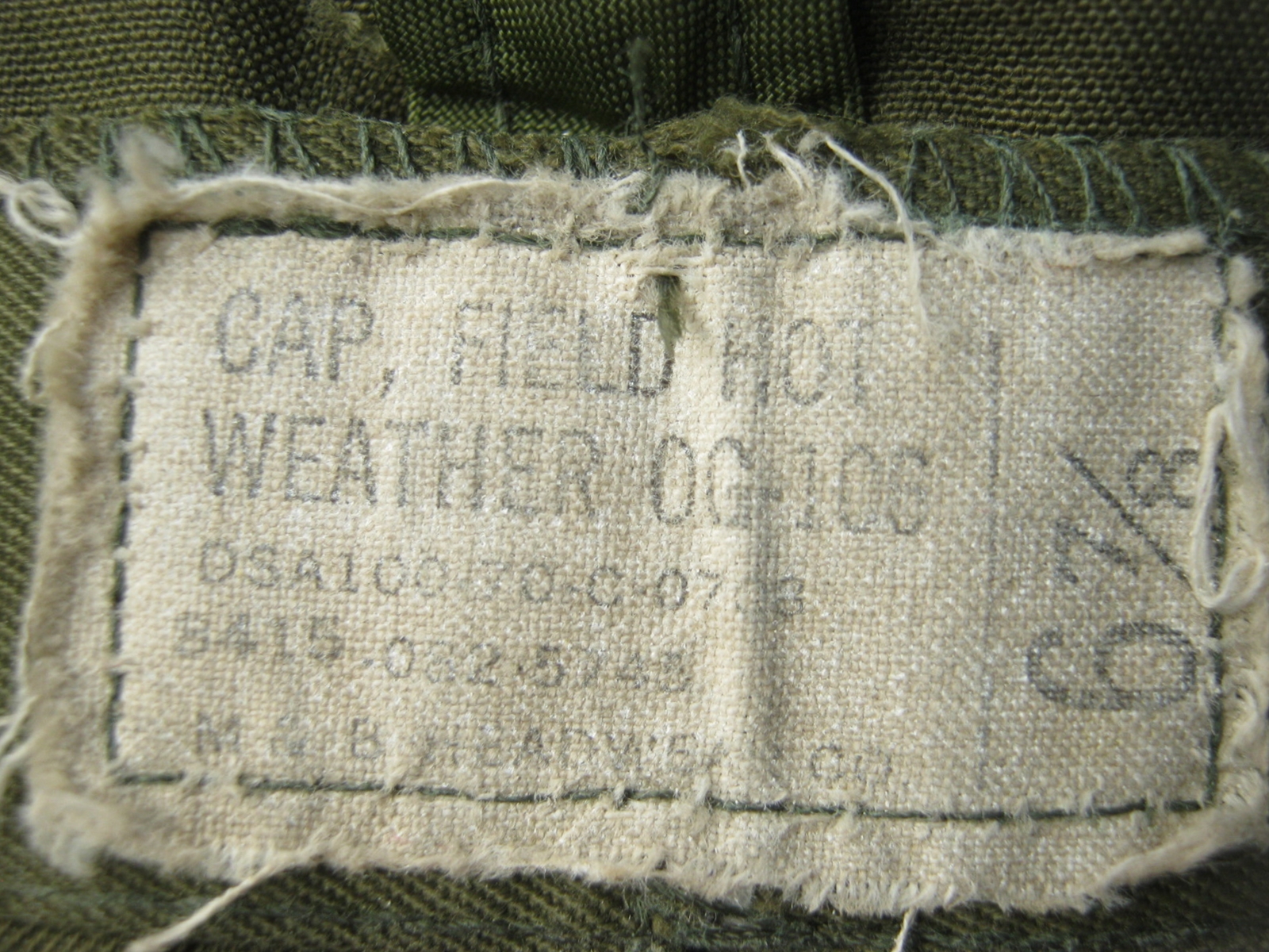 หมวก Hot Weather Field Cap 1970