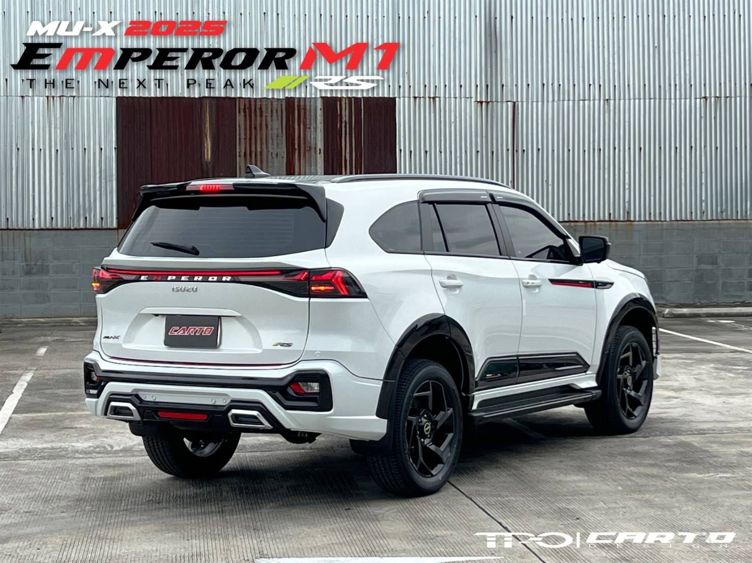 ชุดแต่ง ชุดสเกิร์ต Isuzu MU-X 2025 รุ่น EMPEROR M1 เฉพาะ RS