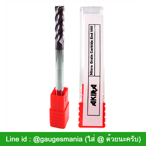 Akira เอ็นมิล 4 ฟัน ยาวพิเศษ ขนาด 10 มม ดอกกัดคาร์ไบด์สำหรับงานเหล็ก
