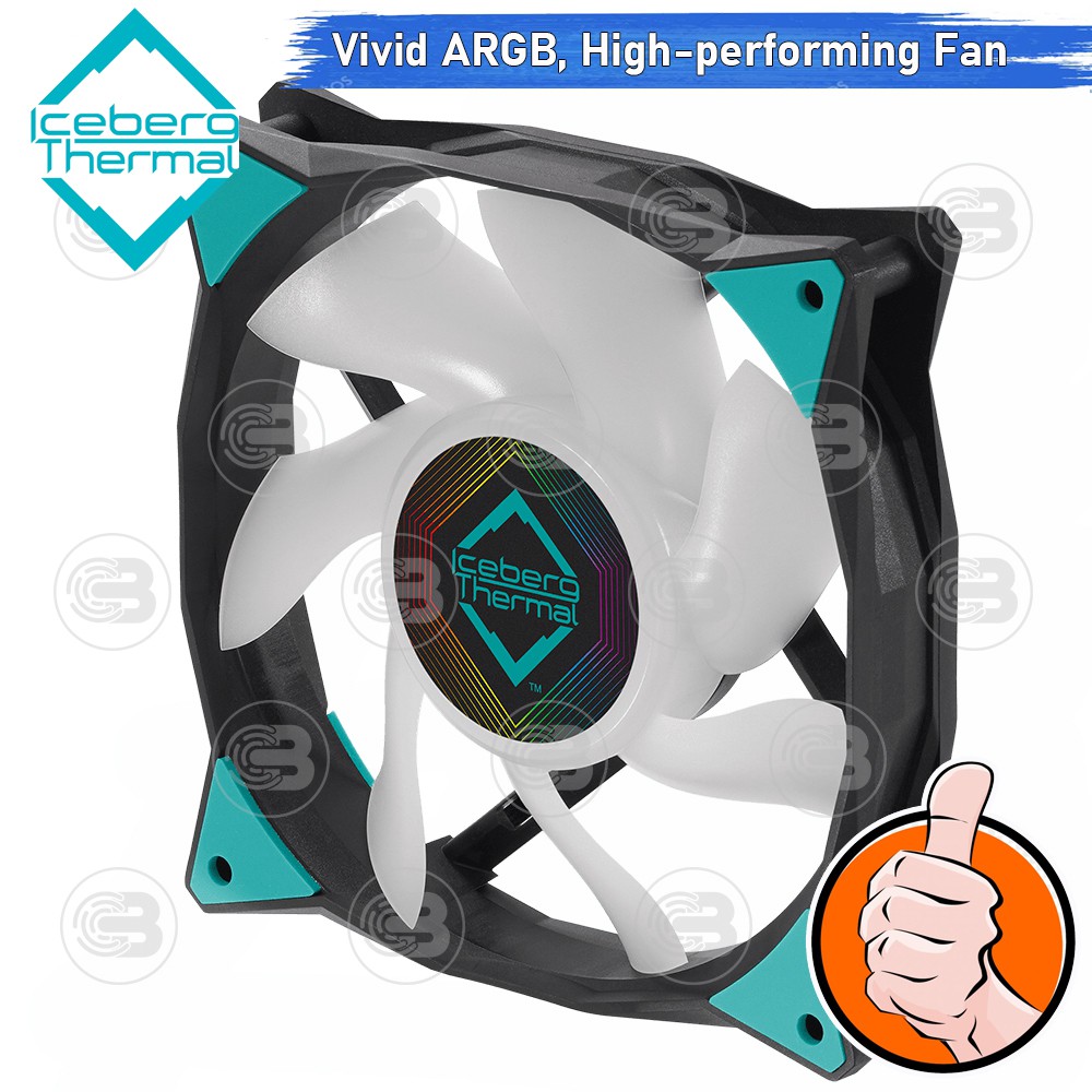 [CoolBlasterThai] Iceberg Thermal IceGALE A-RGB Black 120 Fan Case (size 120 mm.)