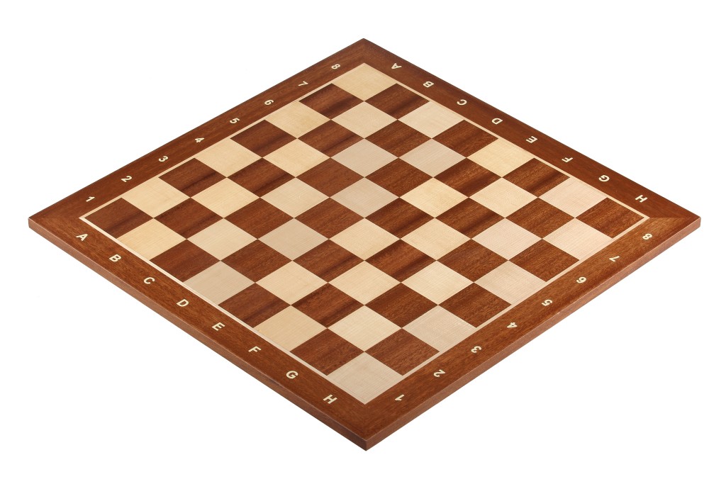 20" Mahogany & Maple Wooden Chess Board กระดานหมากรุกสากลไม้Mahogany