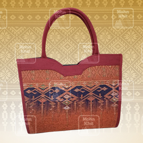 กระเป๋าผ้าขิด กระเป๋าถือ กระเป๋าหิ้ว 11x32x32 Cm