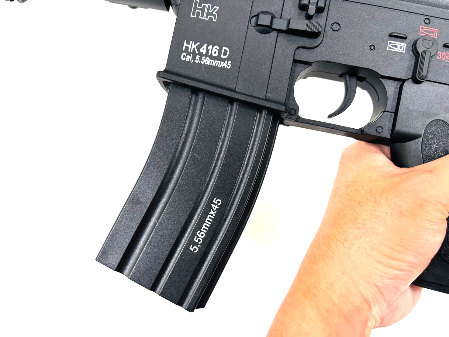ปืนเจล ปืนเจลไฟฟ้า รุ่น HK416 รุ่นพิเศษเฟืองเหล็ก ท่ออลู (Sime&Full&Blowback)