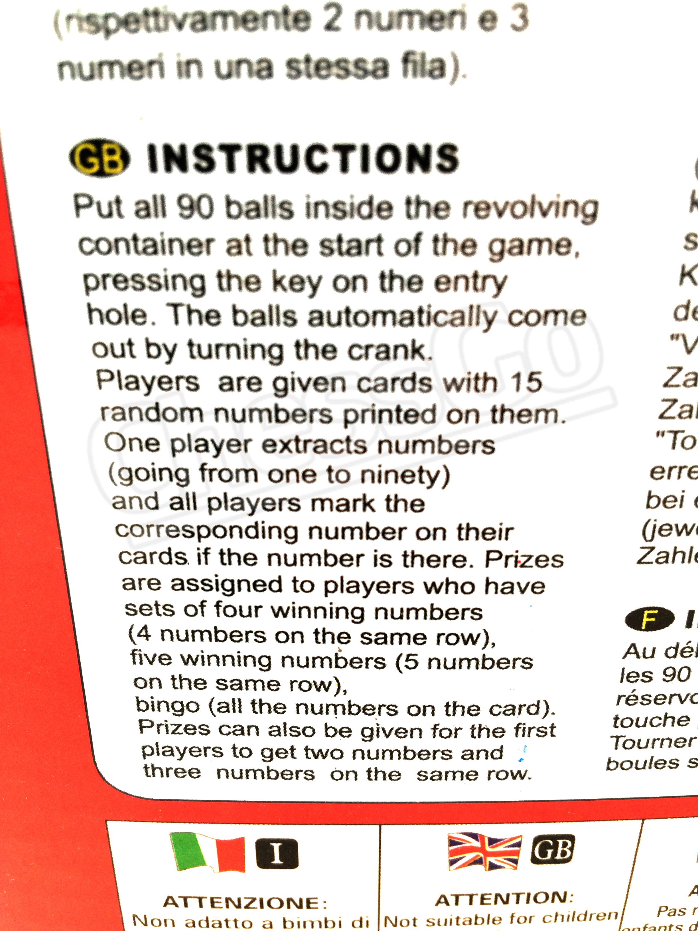 เกมบิงโกแบบหมุน90เลข Bingo 90 Number #8014