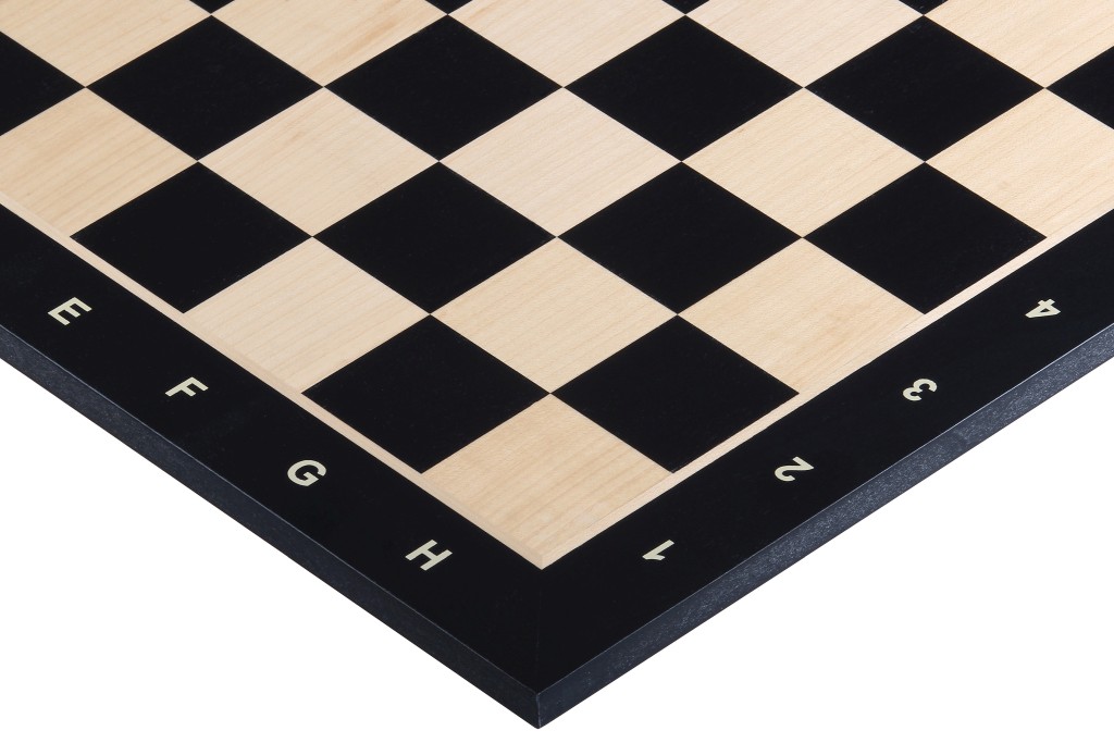 21" Ebony & Maple Wooden Chess Board กระดานหมากรุกสากลไม้Ebony