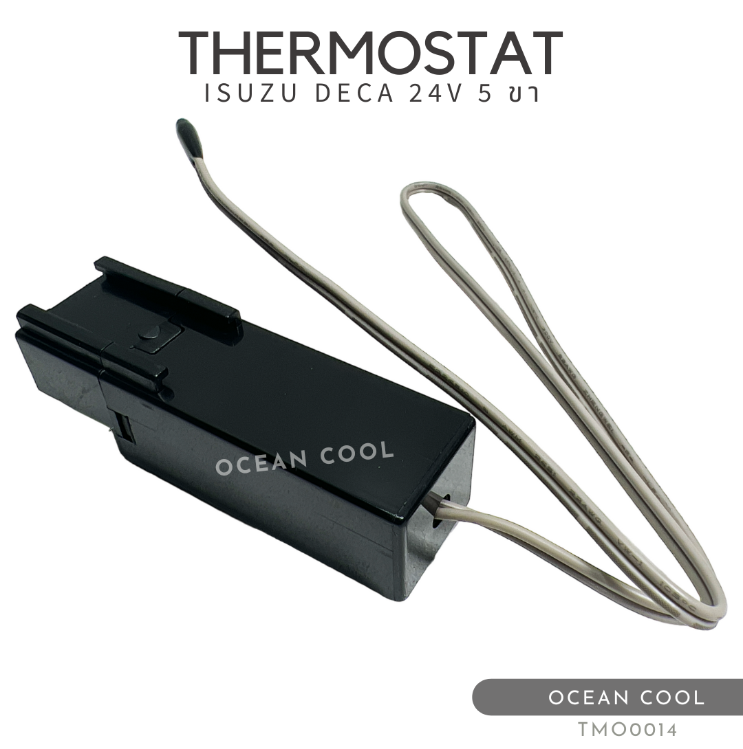เทอร์โมสตัท อีซูซุ เดก้า , เซกเซล 5 ขา 24 โวลต์ TMO0014 THERMOSTAT ISUZU DECA , ZEXEL 5 PIN 24V เทอร์โมแอร์รถยนต์ เทอร์โมไฟฟ้า เทอร์โมแท่ง