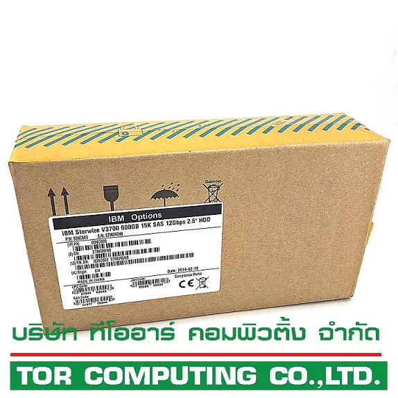 NEW, IBM 00NC603 00MJ143 00AK374 2072-ACLC [TorCompTH - ขาย จำหน่าย ราคา] IBM 600GB 15K 12Gb SAS 2.5IN HDD for V3700