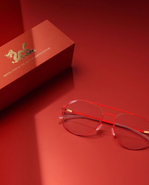 แว่นตา Mykita Eero - Champagne Gold - Black Optical