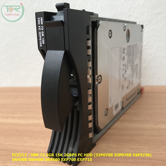 IBM 32P0768 32P0769 24P3736 FC5213 [TorCompTH - ขาย จำหน่าย ราคา] IBM 73.4GB 15K 2GBPS FC Disk for DS4300 DS4400 DS4500 EXP700 EXP710