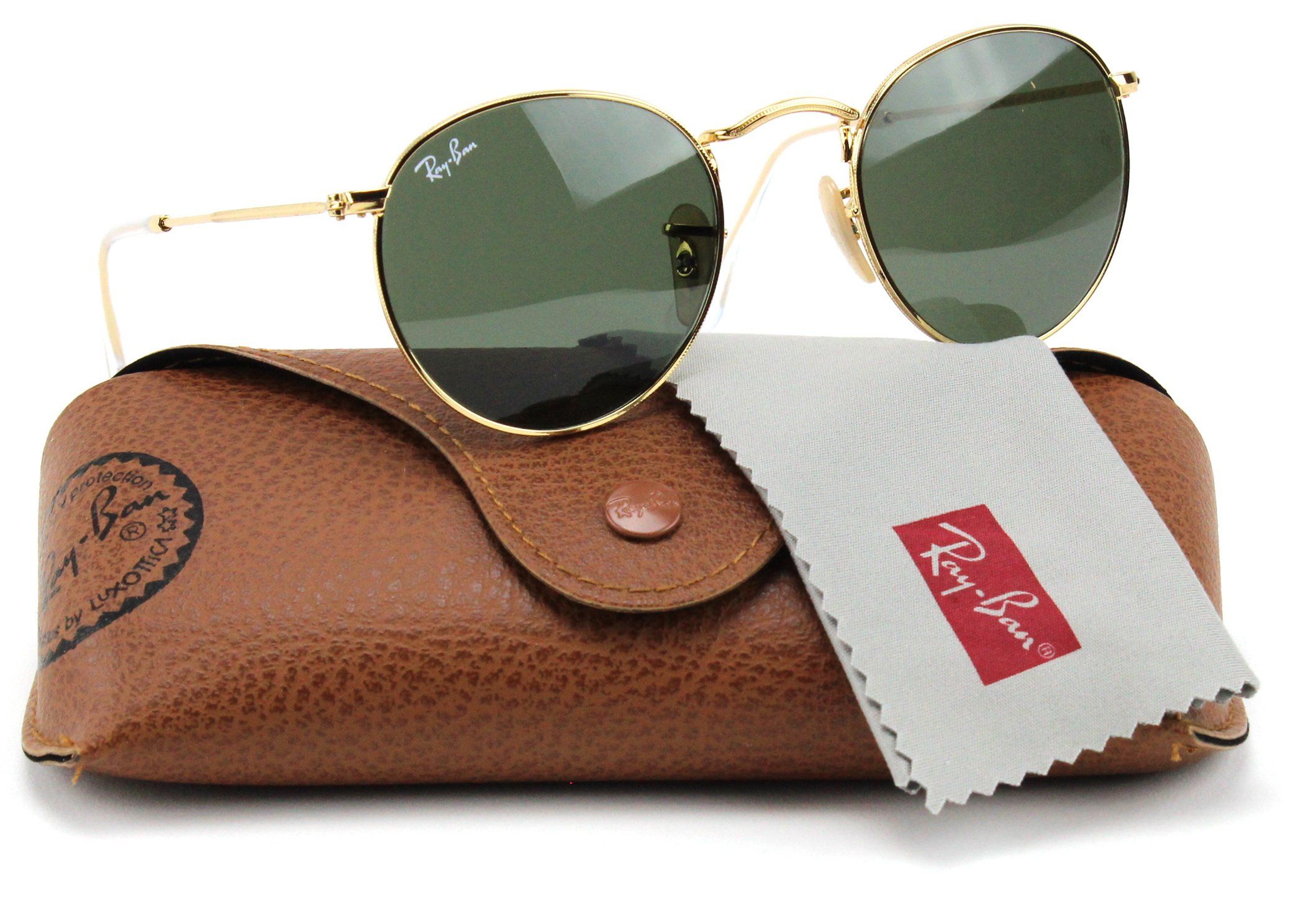 RayBan RB3447 001 Round Metal
