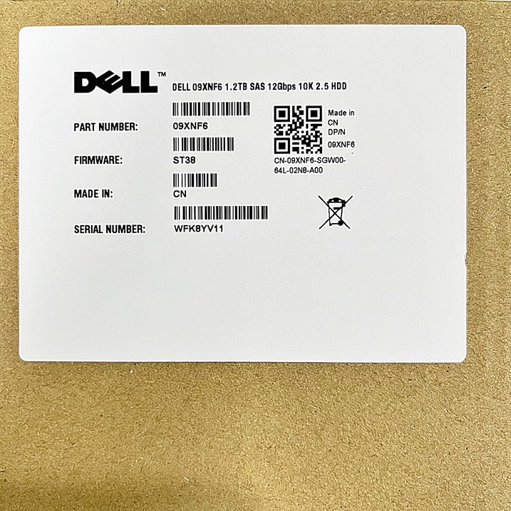NEW DELL 09XNF6, 9XNF6, 400-AAIW [TorCompTH Thailand ขายจำหน่าย ราคา] Dell 1.2TB 10K 12G SAS 2.5IN HDD w/G176J