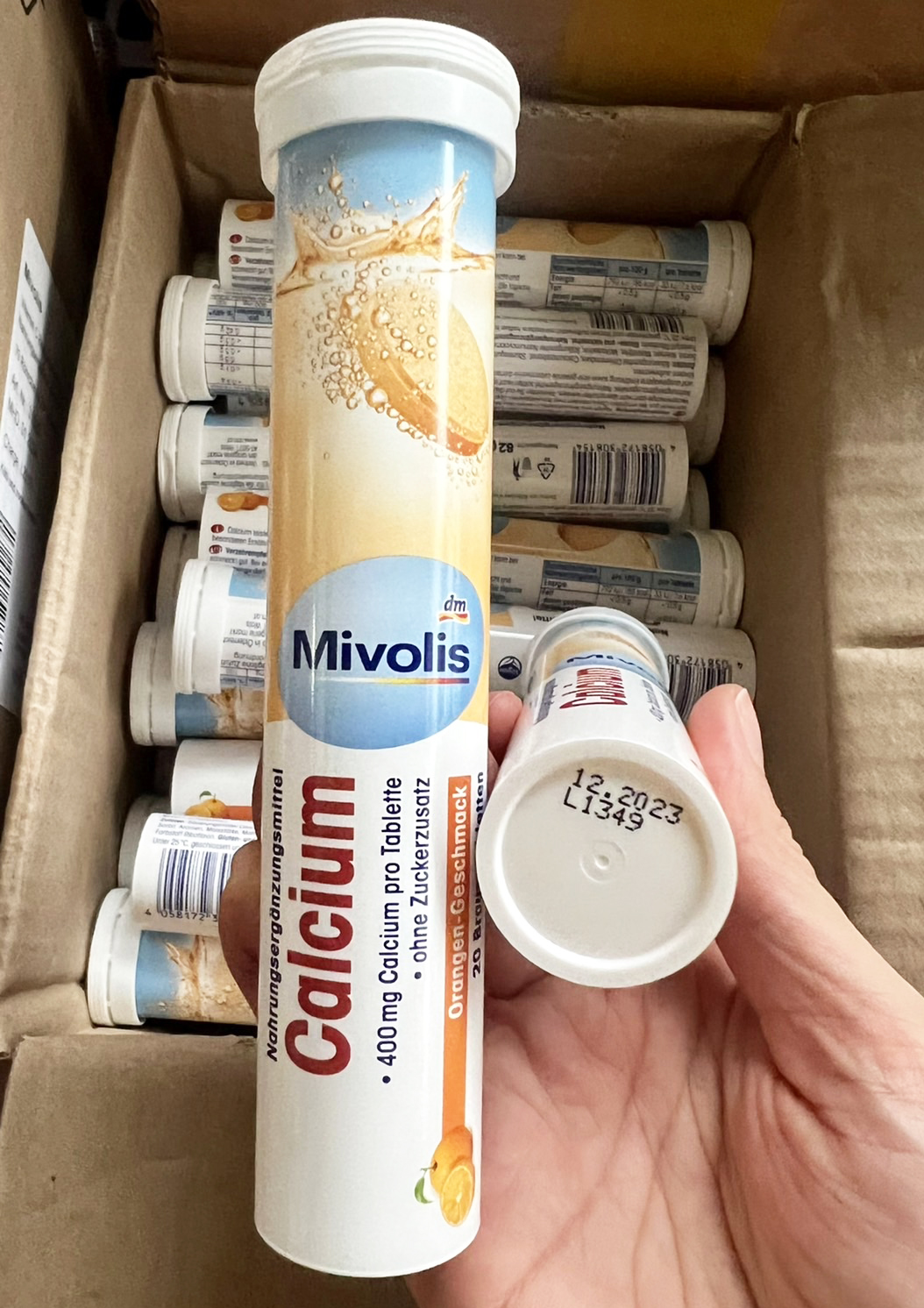 Das gensunde plus ฝาสีขาว สูตร Calcium 400mg. แคลเซียมเม็ดฟู่ นำเข้าจากเยอรมันนี