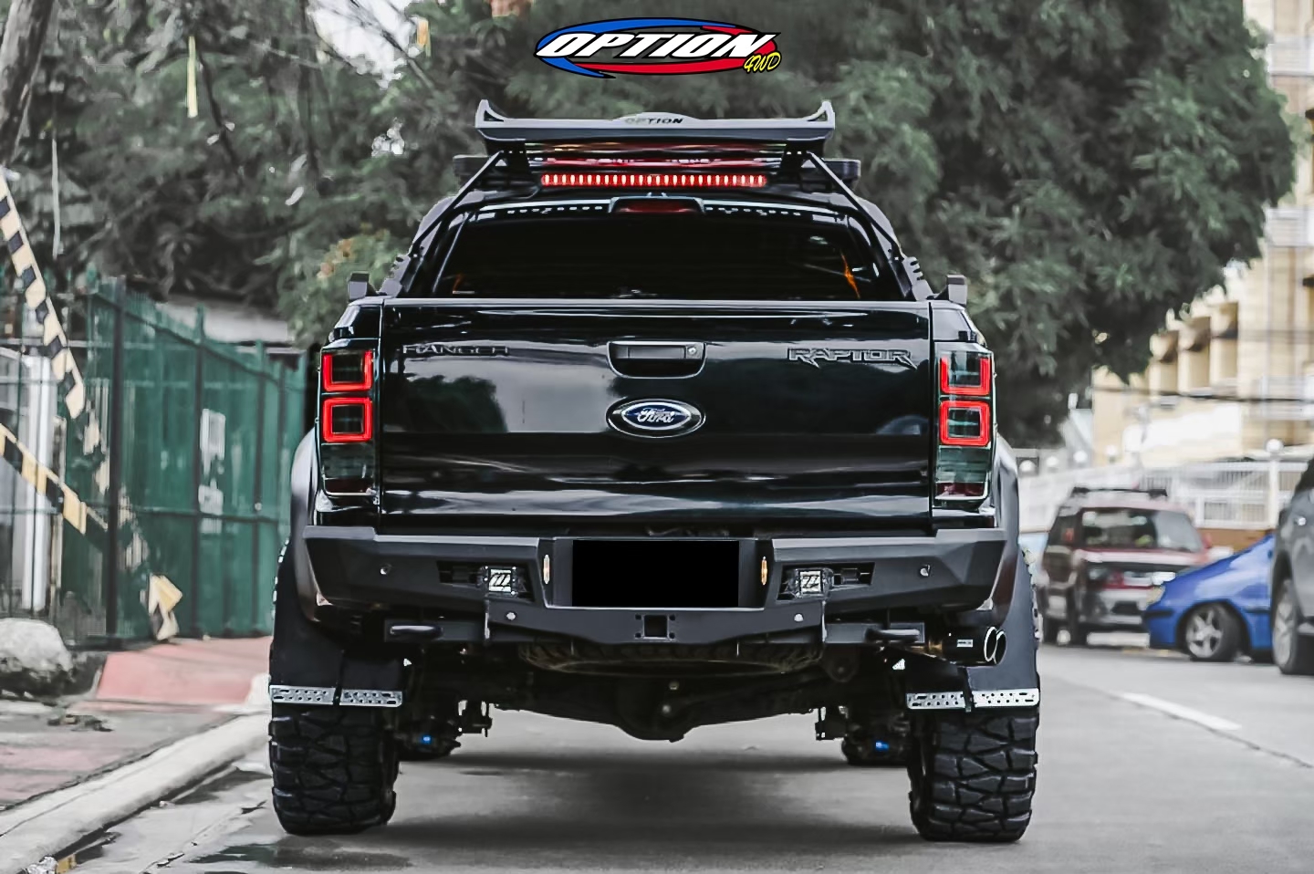 กันชนท้าย OP-FIGHTER Option4WD สำหรับ Ford Raptor Next Gen