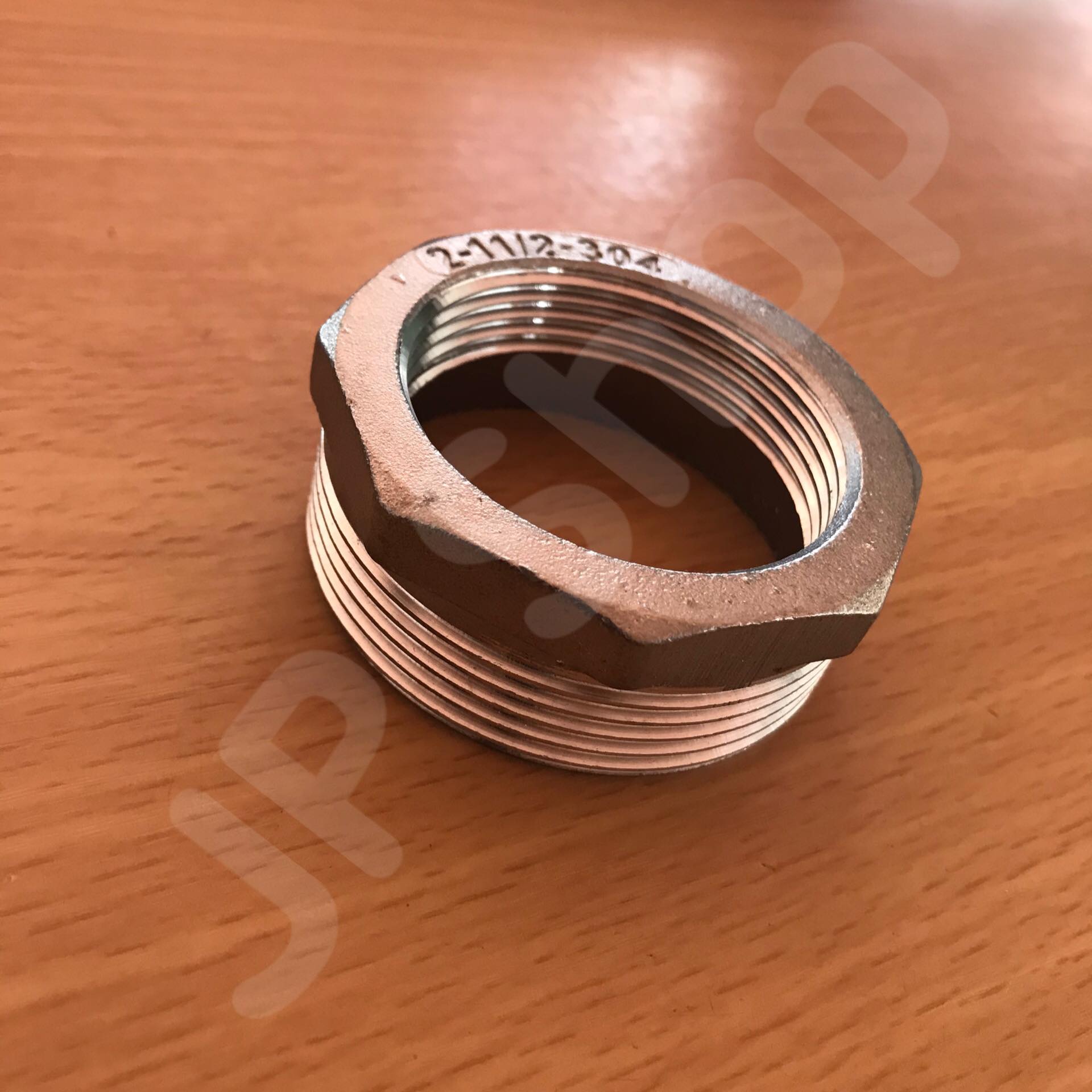 ข้อลดเหลี่ยม 2 นิ้ว ลด 1 1/2 นิ้ว สแตนเลส 304 #0818