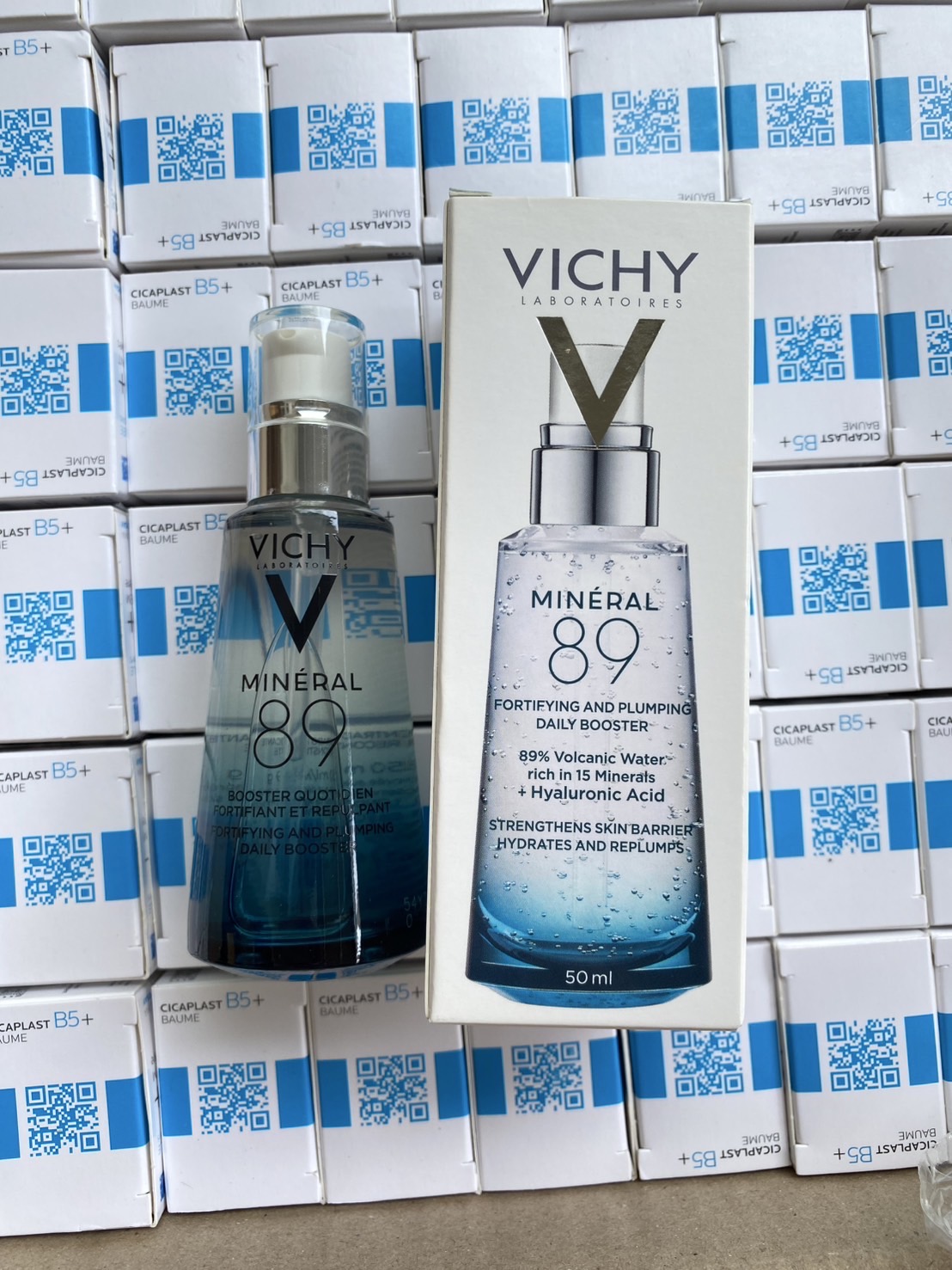 Vichy Mineral 89 ขนาด 50 ml. พรีเซรั่มน้ำแร่ธรรมชาติเข้มข้น (1กล่อง)