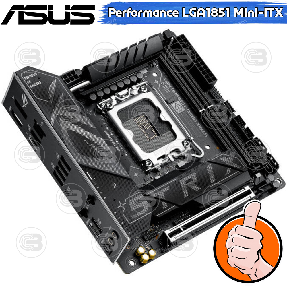 [CoolBlasterThai] ASUS MAINBOARD ROG STRIX B860-I GAMING WIFI INTEL SOCKET LGA1851 DDR5 MINI-ITX ประกัน 3 ปี
