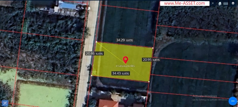 ขายที่ดินเปล่า ย่าน ดาวทอง เฉลิมนิเวศน์ ศาลายา พุทธมณฑล นครปฐม : ใกล้สนามกอล์ฟรอยัลเจมส์ : 183.6 ตร.วา