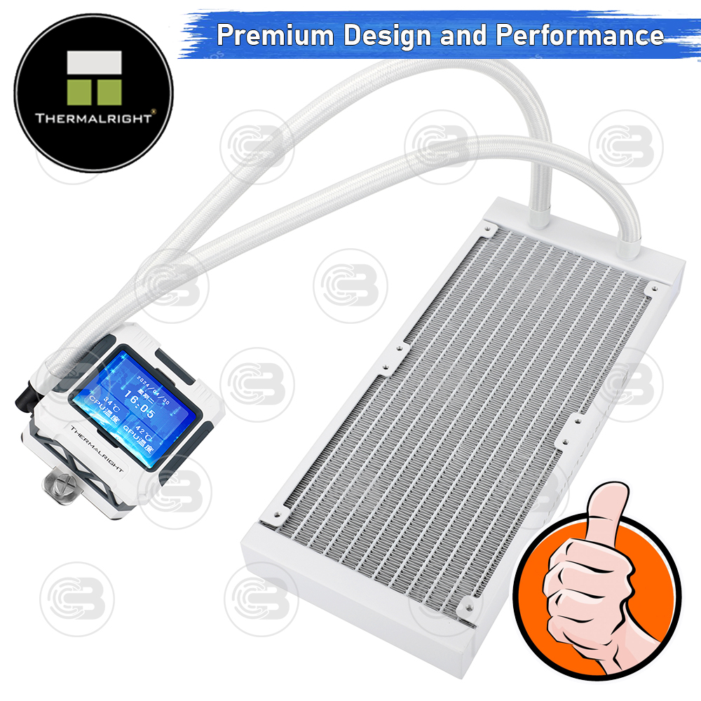 [CoolBlasterThai] Thermalright FROZEN WARFRAME X 240 WHITE (FANLESS) AIO Liquid CPU Cooler (AM5/LGA1851 Ready) ประกัน 5 ปี