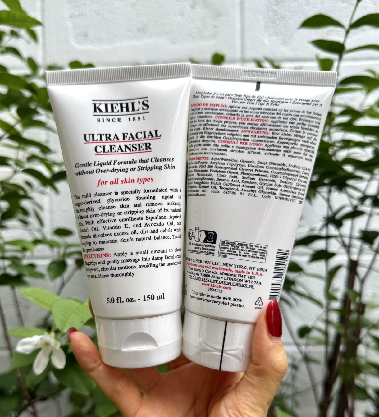 Kiehl's Ultra Facial Cleanser 150ml. เจลล้างหน้าสูตรอ่อนโยน สำหรับทุกสภาพผิว (1หลอด)