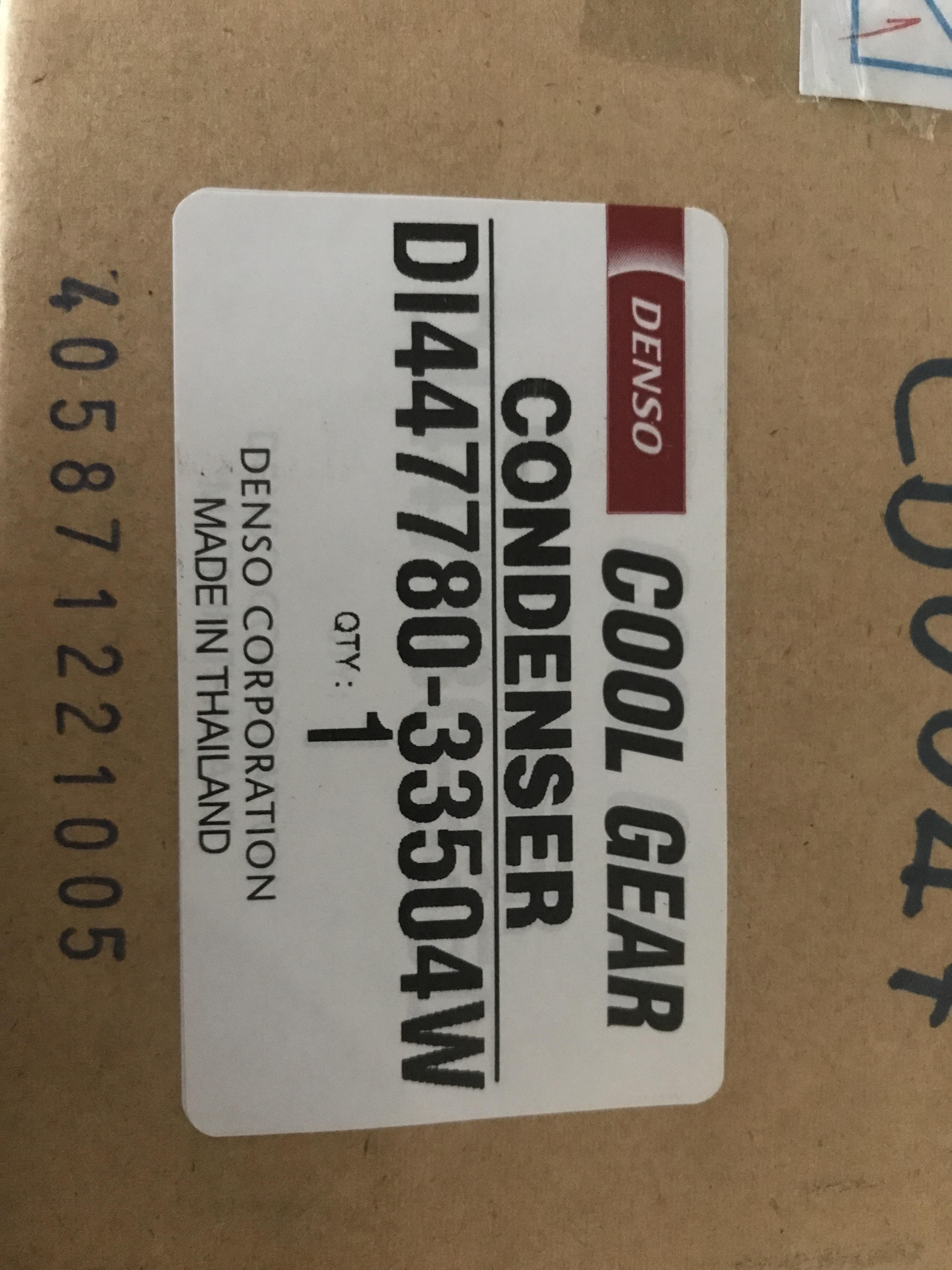 แผงแอร์ โตโยต้า แคมรี่ ปี 2006 - 2012 CD0047 รุ่น ACV 40 รหัสสินค้า DI447780-33504W Condenser Toyota Camry 06 -12 Denso Cool Gear แท้ 2007 2008 2009 2010 2011 อะไหล่ แอร์ รถยนต์ คอยล์ร้อน