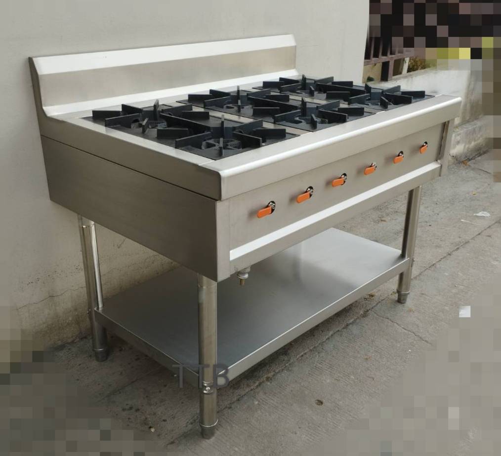 เตาฝรั่งสแตนเลส แบบ 6 หัว รุ่น : ST6-1107580