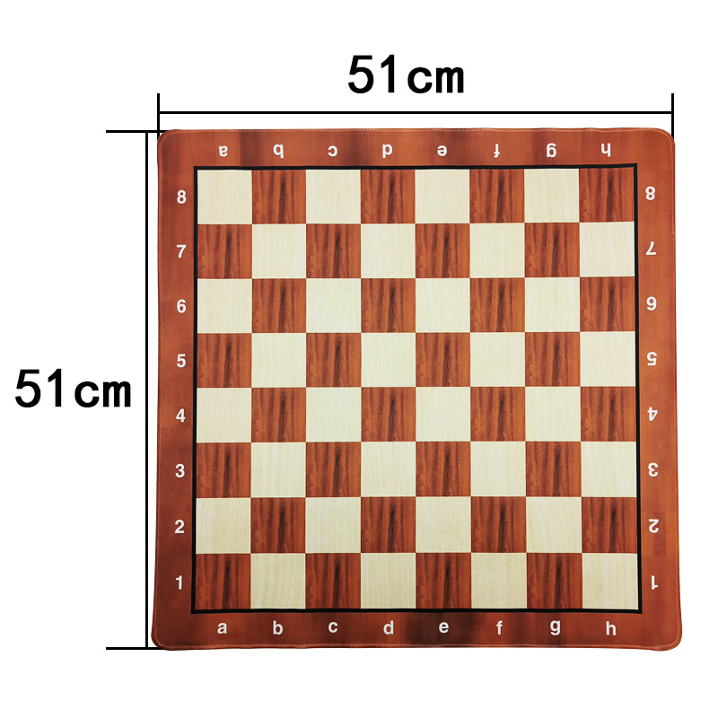 20" Floppy Mouse Pad Chess Board กระดานหมากรุกสากลยางสีลายไม้