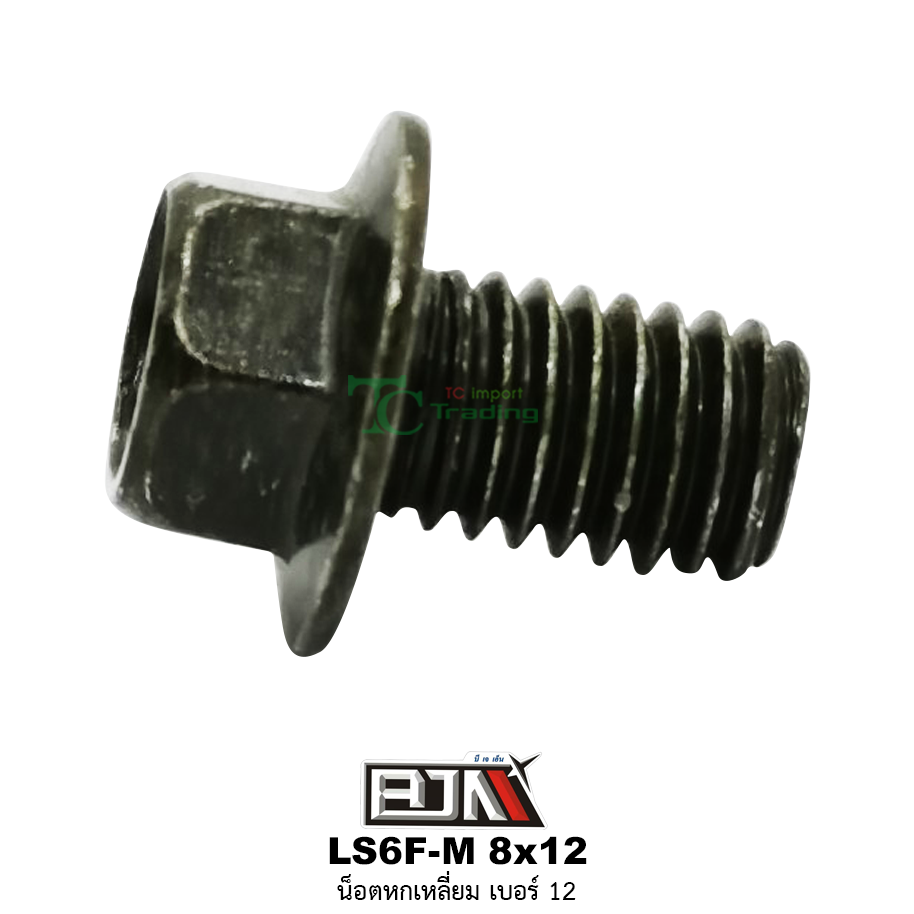 LS6F-M 8x12 น็อตหกเหลี่ยมเบอร์ 12 ( 1 ถุงมี 50 ตัว )