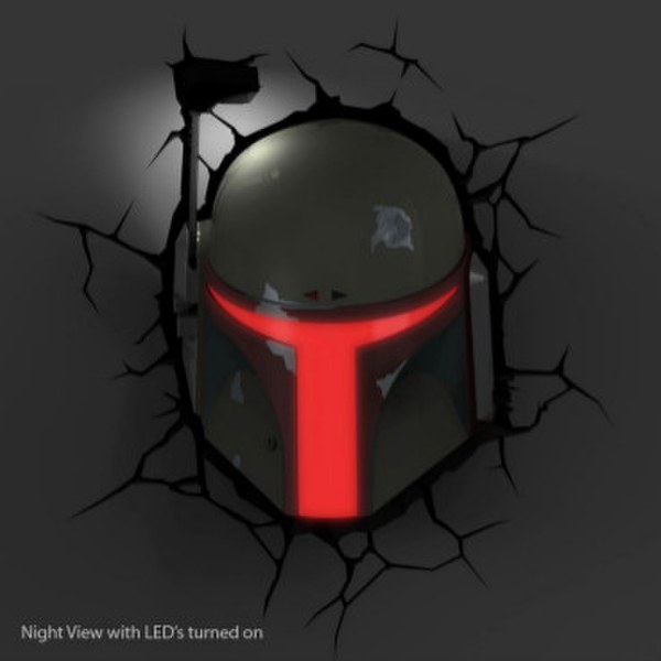 3D Wall Light โคมไฟทะลุผนัง Boba Fett - Star Wars