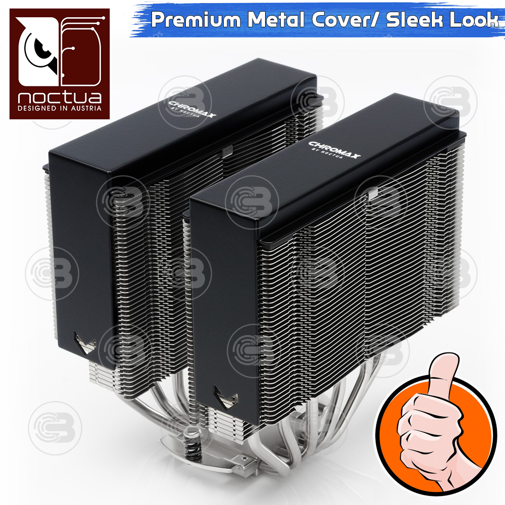 [CoolBlasterThai] Noctua NA-HC4 Chromax.Black Heatsink Cover (NH-D15) ประกัน 6 ปี