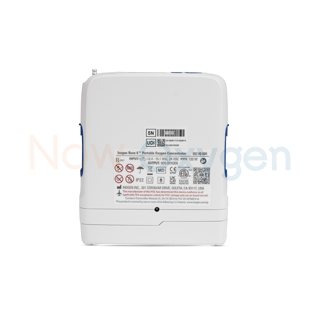 รุ่นใหม่ เครื่องผลิตออกซิเจนพกพา Inogen รุ่น Rove 6 สำหรับผู้สูงอายุ เดินทาง ขึ้นเครื่องบินได้ น้ำหนักเบา แบตเตอรี่ใช้ได้ยาวนานถึง 12 ชั่วโมง นำเข้าจากอเมริกา รับประกันศูนย์ไทย 3 ปี