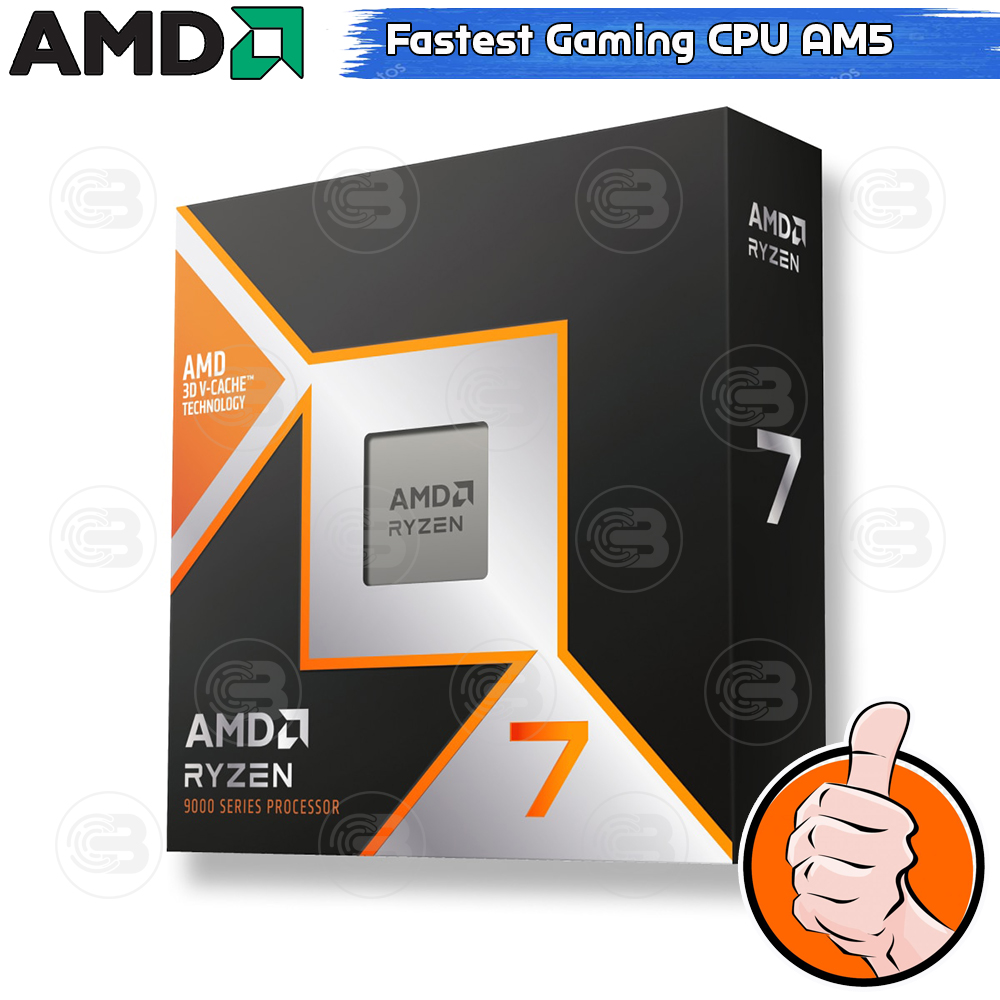 [CoolBlasterThai] CPU AMD RYZEN 7 9800X3D 8 CORE/16 THREAD (SOCKET AM5) WITHOUT COOLER