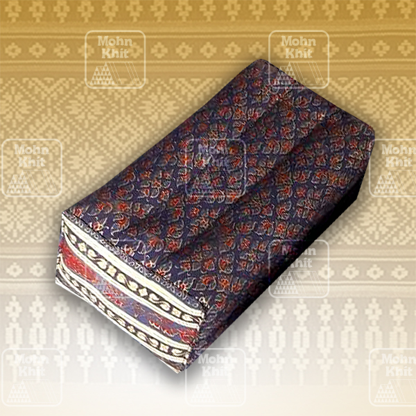หมอนหนุนผ้าพิมพ์ทอง, ของรับไหว้ ,The original Khit Rectangle health Pillow Thai Bolster Lumber 33x15x10 cm