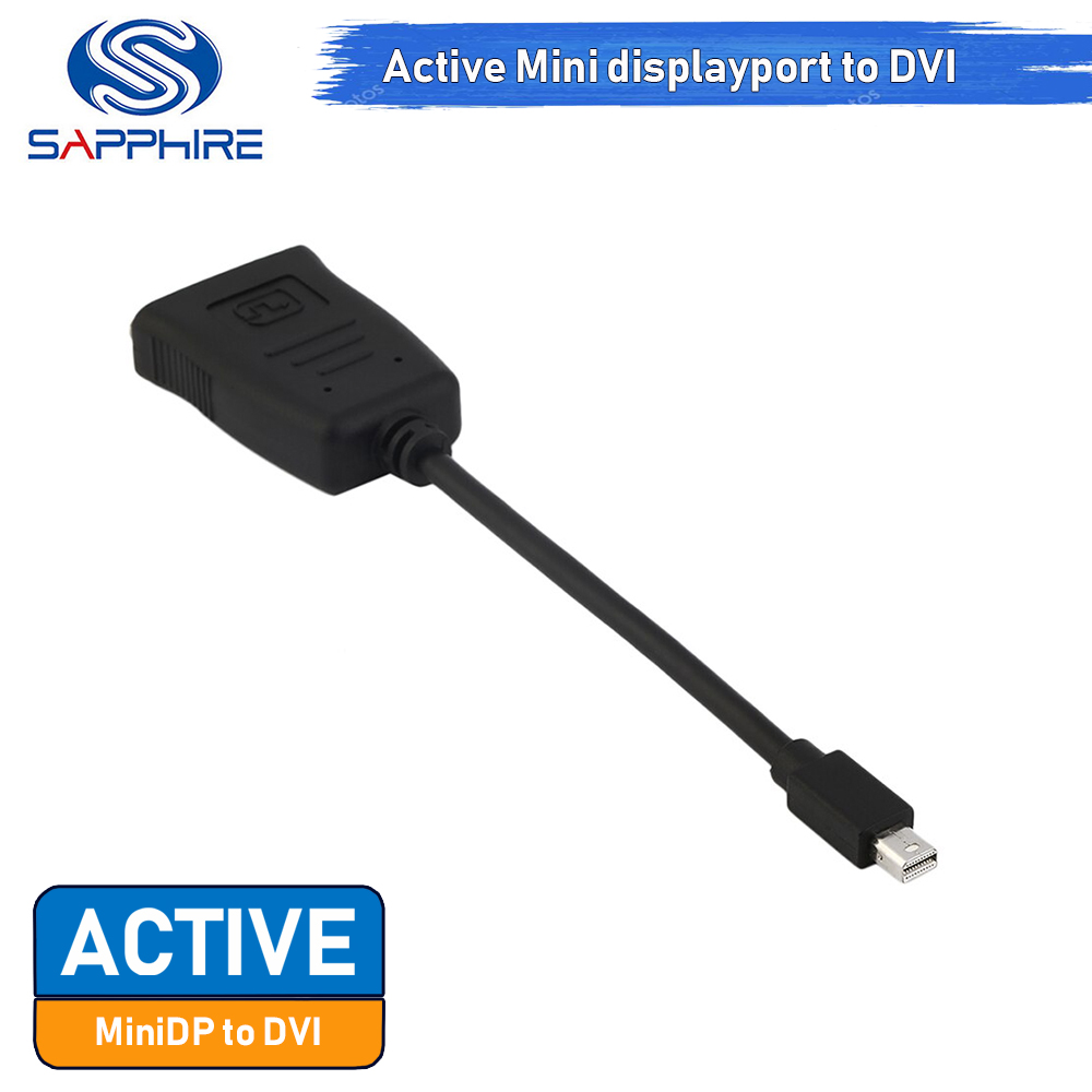 [CoolBlasterThai] สาย Sapphire Active Mini displayport to DVI (DVI-I Dual Link) No Box