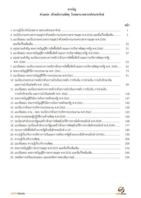 แนวข้อสอบ เจ้าพนักงานพัสดุ โรงพยาบาลสวรรค์ประชารักษ์