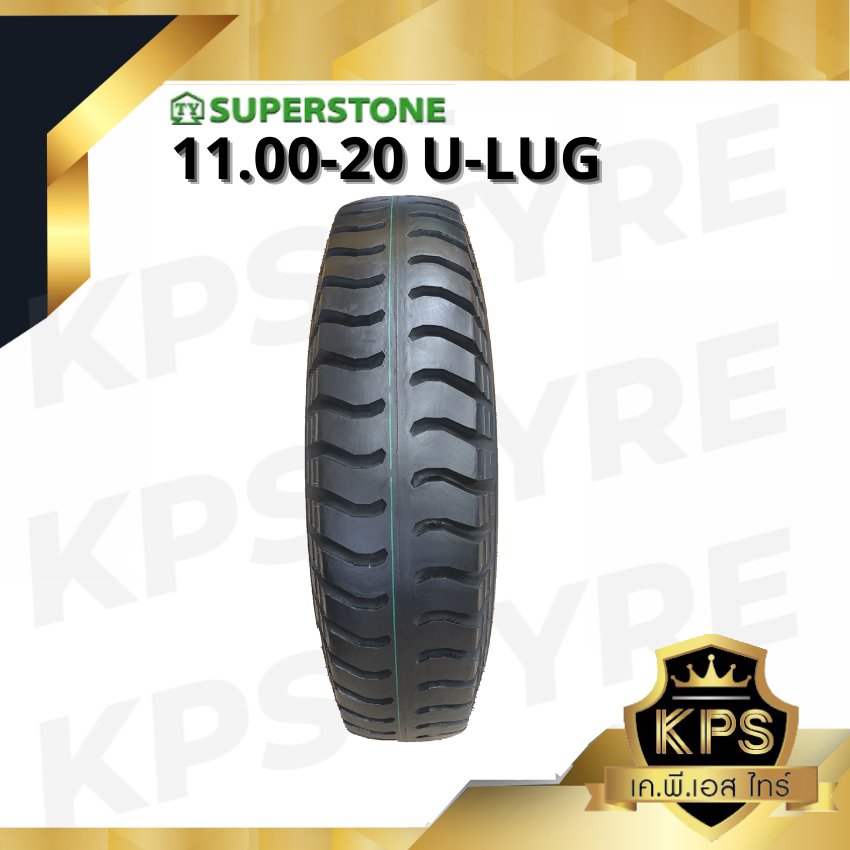 11.00-20 16PR ยี่ห้อ SUPERSTONE รุ่น U-LUG ยางรถบรรทุกผ้าใบ