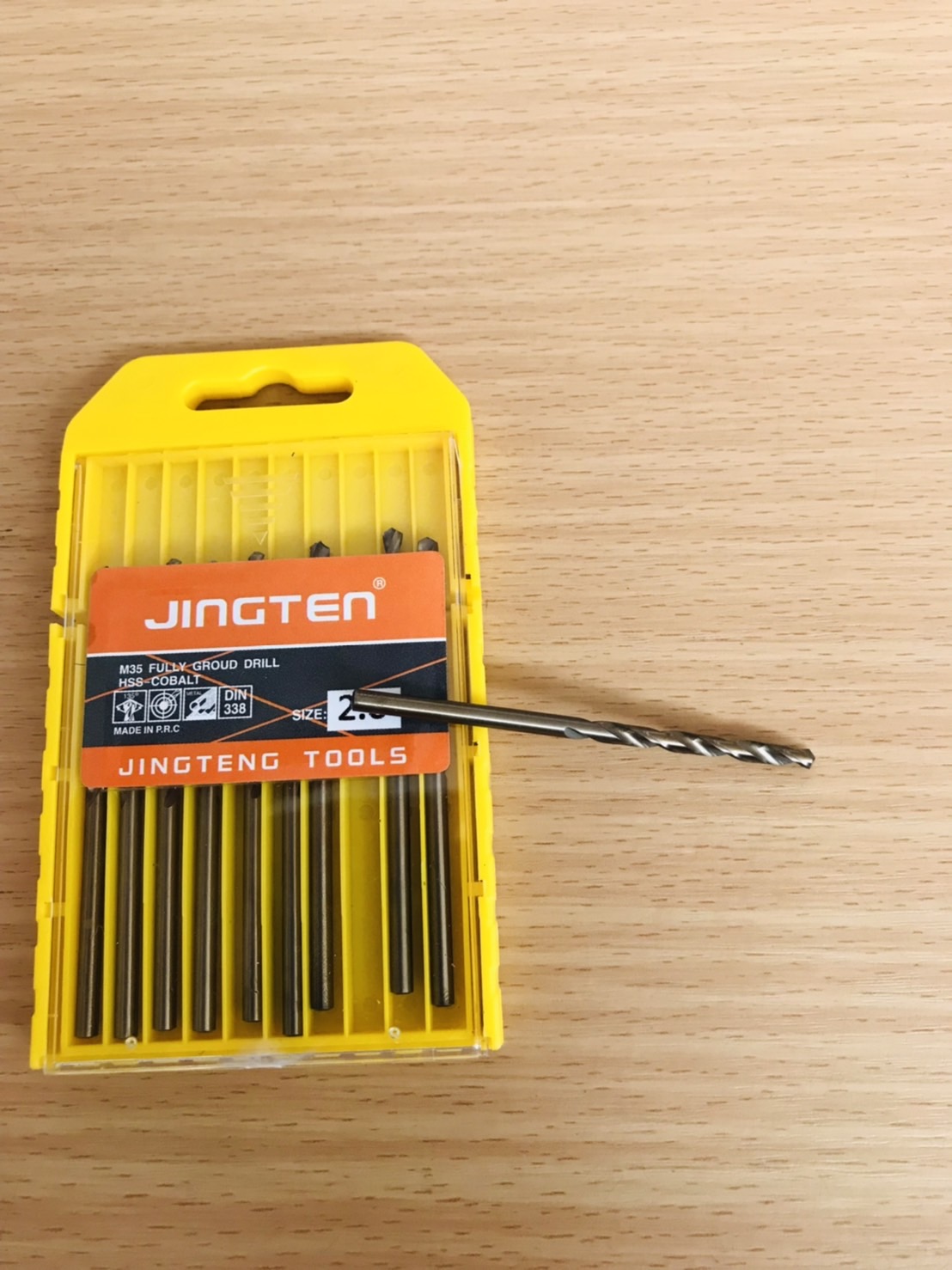 ดอกสว่านเจาะเหล็กสแตนเลสคุณภาพสูง ขนาด 2.8 mm. (High-Speed Stainless Steel Drill Bit) #1862