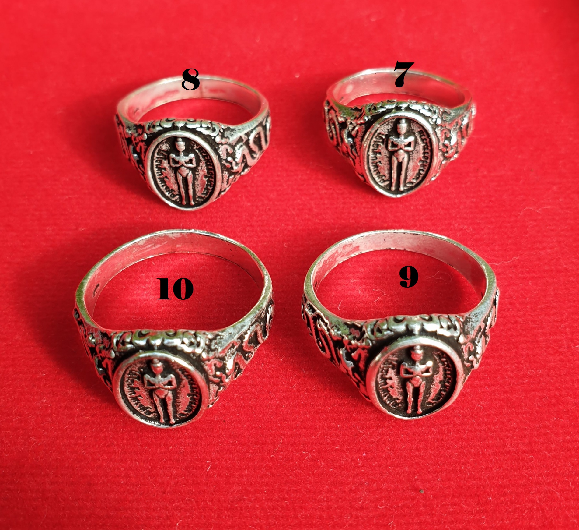 แหวน ไอ้ไข่ รับประกัน เงินแท้ 92.5% หนัก1บาท พร้อมกล่อง มี4ขนาดให้เลือก 7 8 9 10. +++แถมฟรีผ้ายันต์ +++ปลุกแสกให้แล้ว