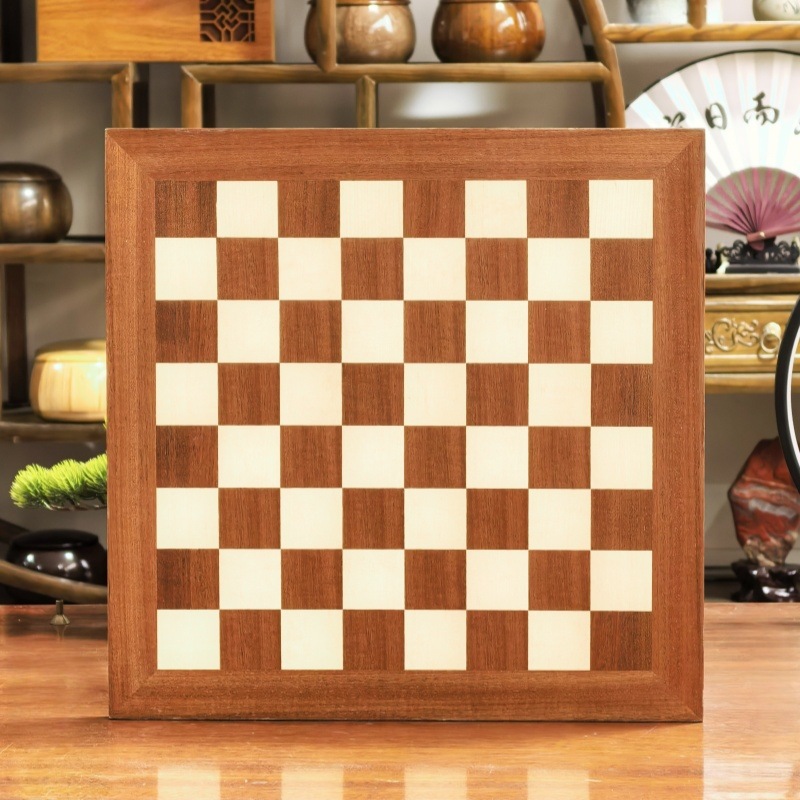 Sapele & Maple Wooden Chess Board กระดานหมากรุกสากลไม้Sapele