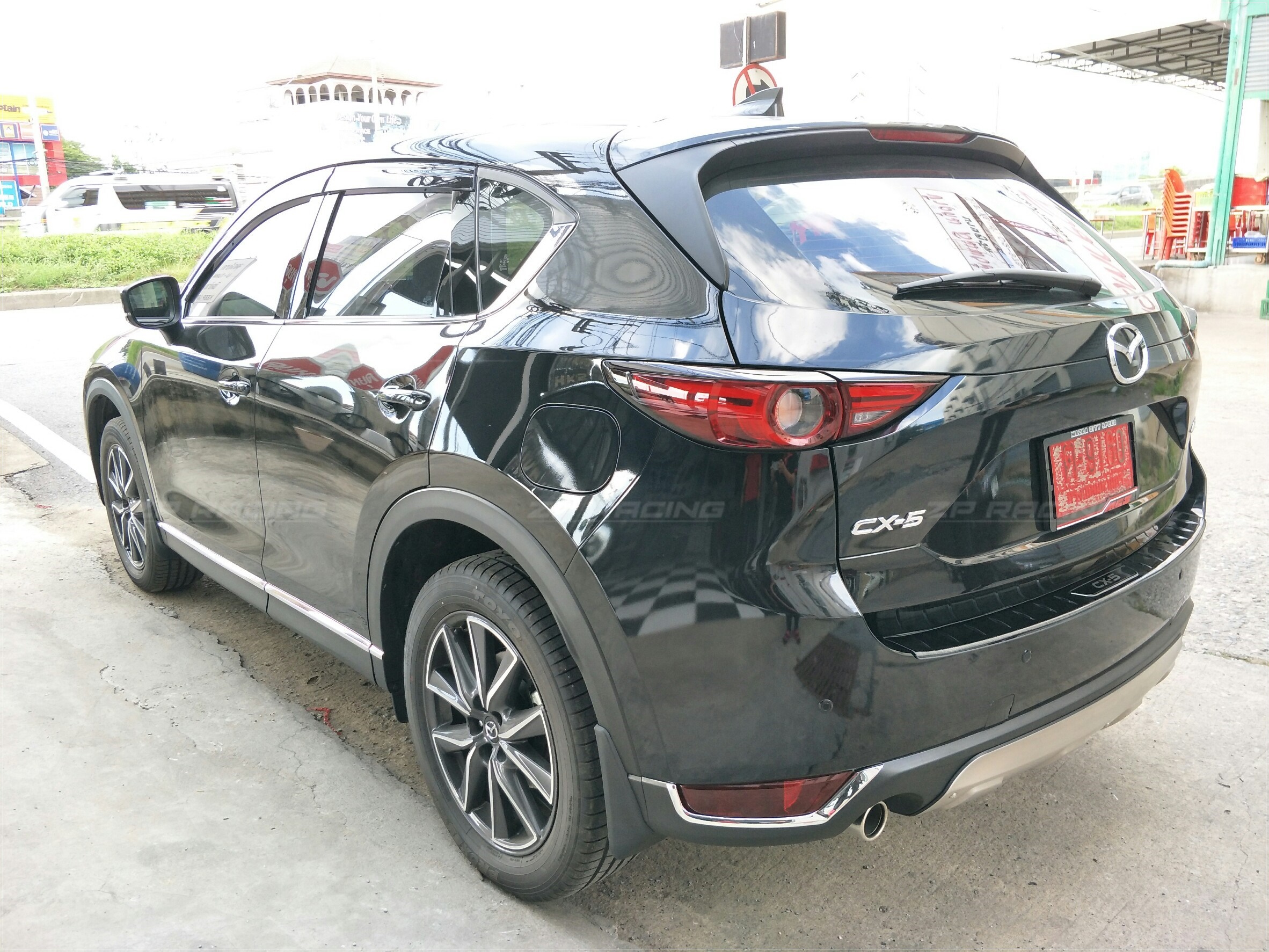 คิ้วไฟตัดหมอกหลังโครเมี่ยม CX-5 2018