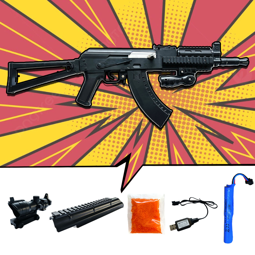 ปืนเจล ปืนเจลไฟฟ้า รุ่น AK74U (Semi Auto&Full Auto)