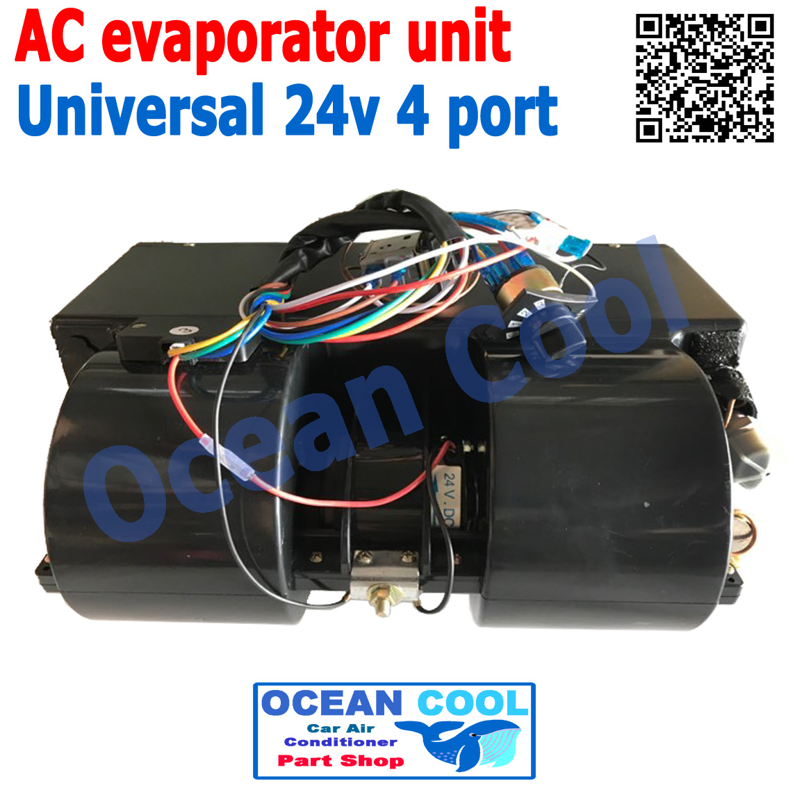 ตู้แอร์ ฝัง 432 , 24V สำเร็จรูป ใช้กับรถ บรรทุก 6 ล้อ 10 ล้อ รถตัก รถแบคโฮ รถเกรด 432-000 EVA0004 อะไหล่ แอร์ รถยนต์