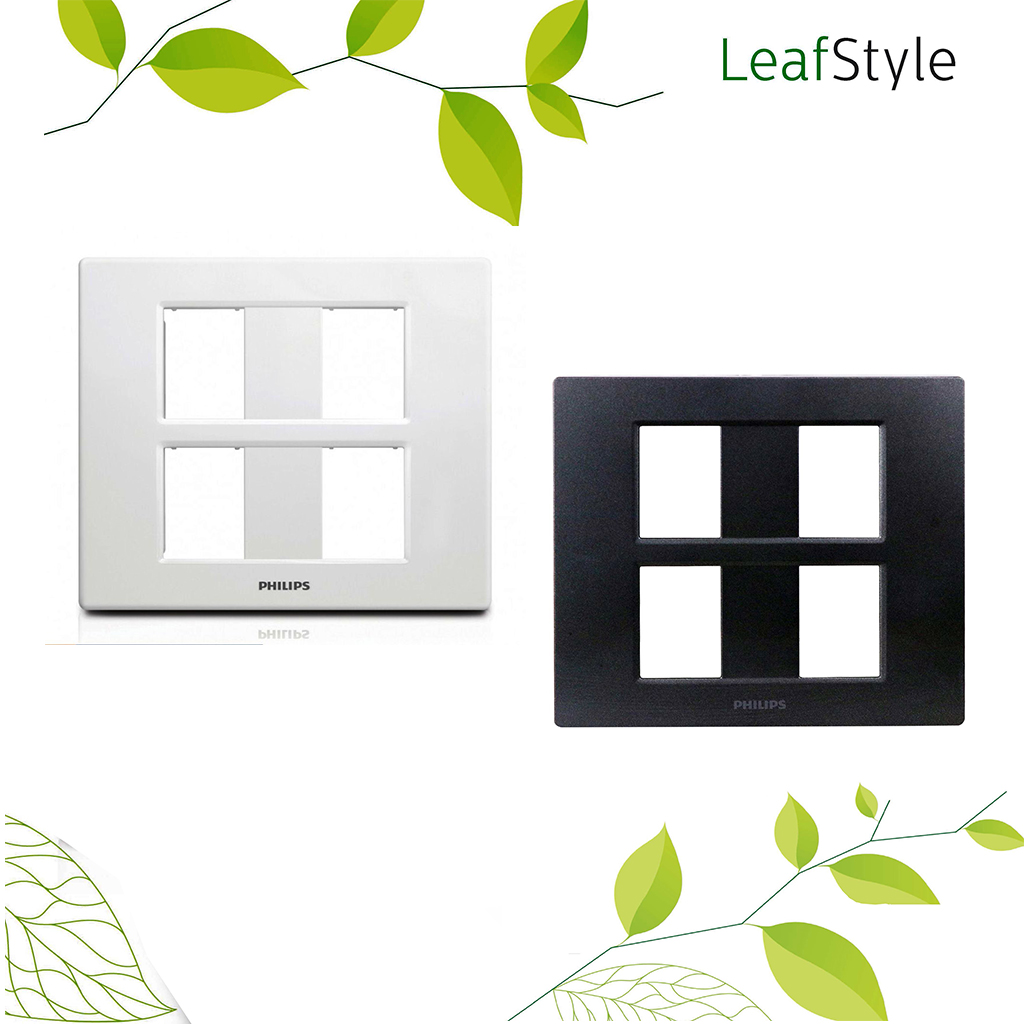 หน้ากาก ฝา 4 ช่อง ฟิลิปส์ รุ่นลีฟ LeafStyle 4M Cover PHILIPS