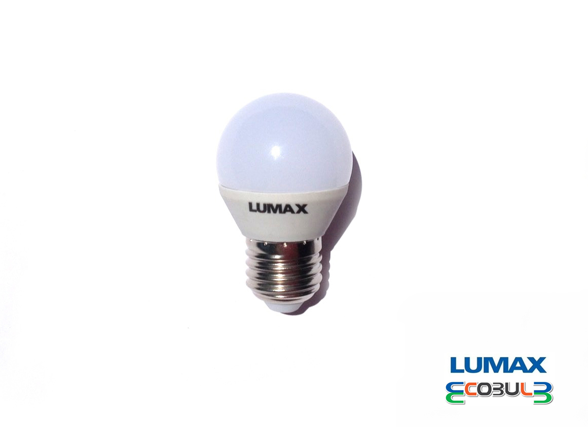 หลอดไฟ LED ฺB45 BULB 3W E27 LUMAX เดย์ไลท์ / วอร์มไวท์