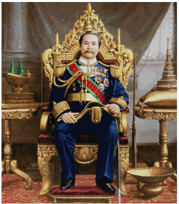 รัชกาลที่ 5 ประทับบนบัลลังค์ (เล็ก-แนวตั้ง)