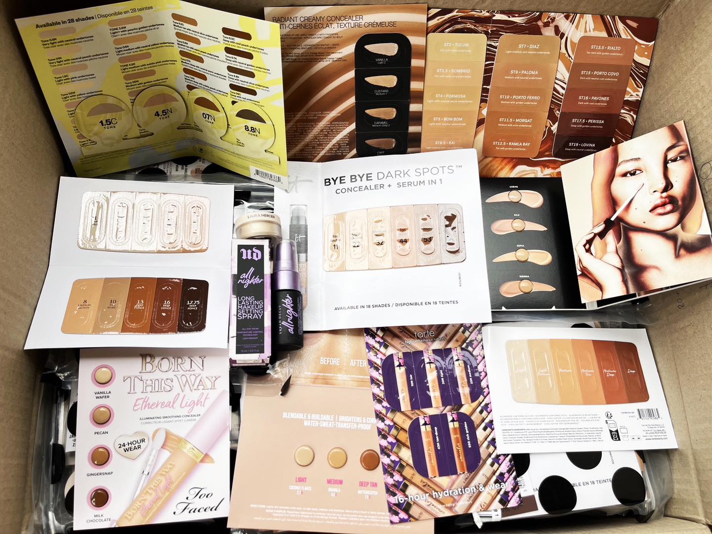 เซตผลิตภัณฑ์ทดลอง Sephora Concealer Sample Set เทสเตอร์ คอนซีลเลอร์ + แป้งฝุ่น + สเปรย์