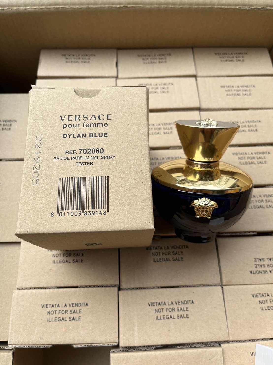 กล่องเทสเตอร์ Versace Pour Femme Dylan Blue EDP 100ml. ของแท้