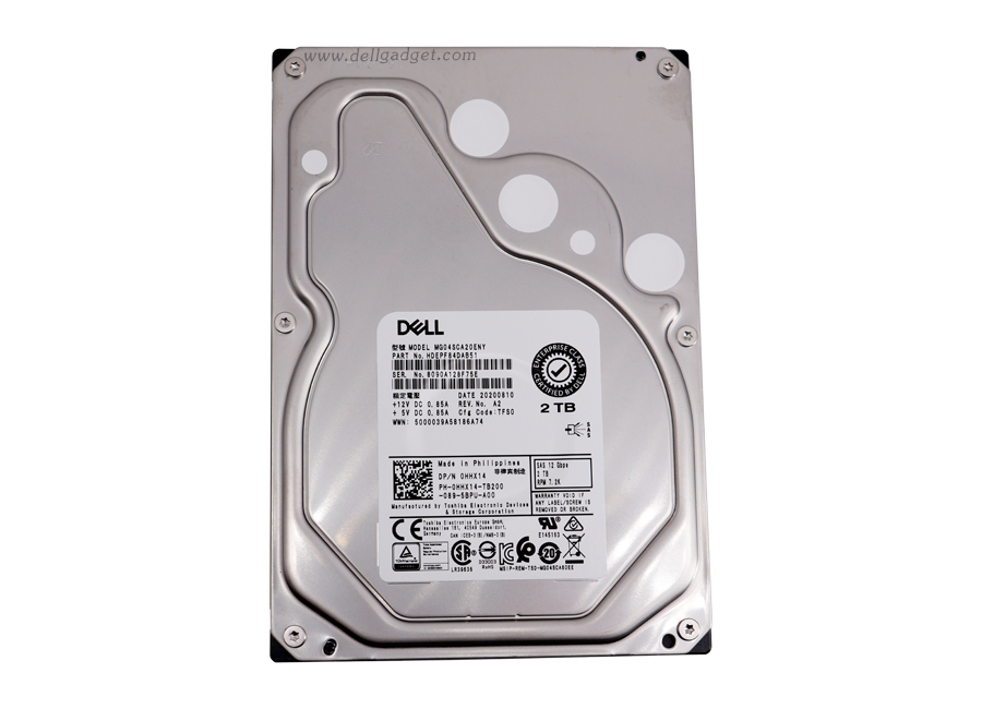 Harddisk Dell 2TB 7.2K 3.5" SAS 12Gb ฮาร์ดดิส Dell R730 T630 R730XD R430 R530 T430 R230 T330 R220 ราคา พิเศษ