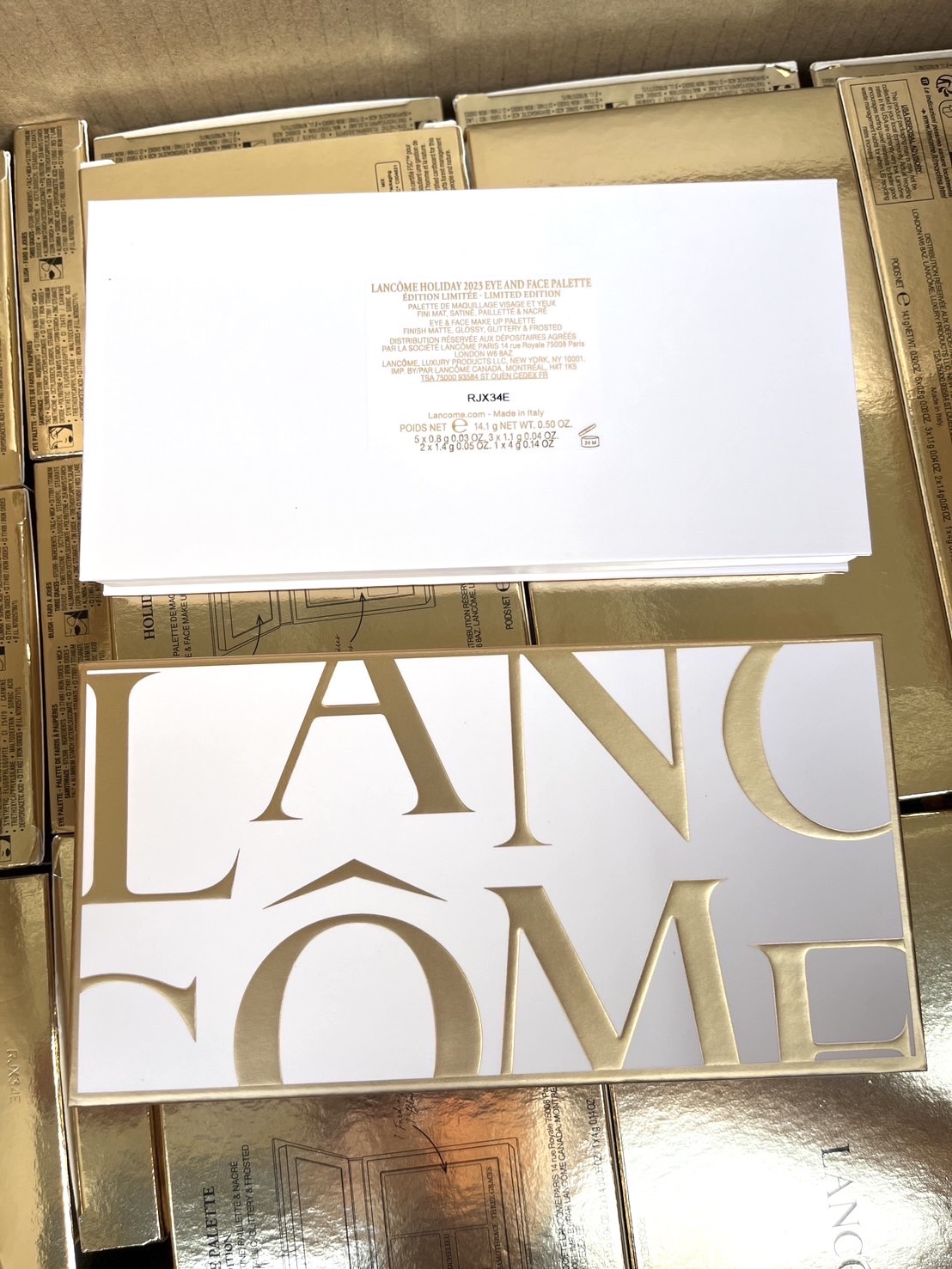 Lancome Eye & Face Palette Holiday 2023 Limited Edition 14.1g. พาเลท อายแชโดว์&บรัชออน (1ตลับ)