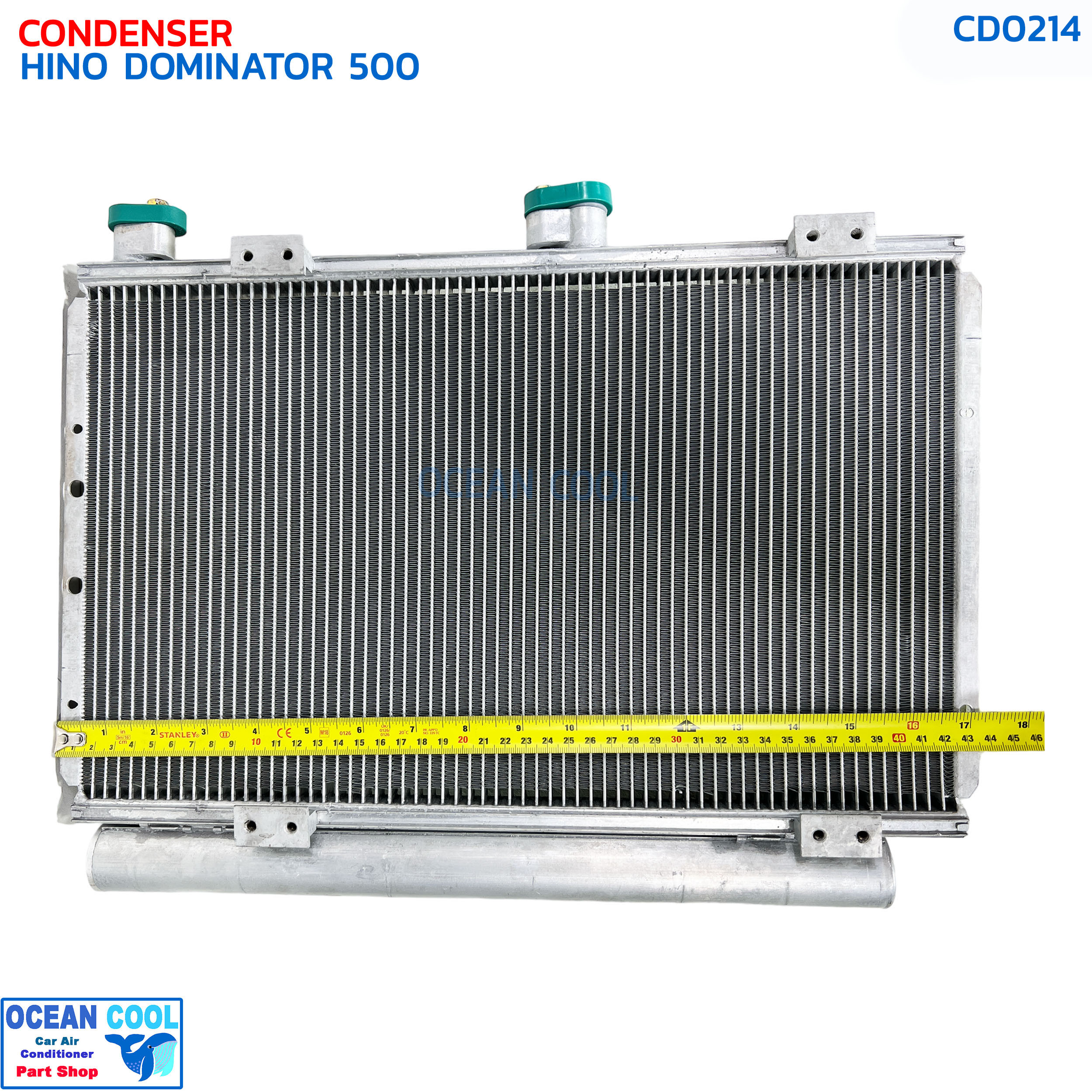 แผงแอร์ ฮีโน่ โดมิเนเตอร์ 500 CD0214 CONDENSER HINO DOMINATOR 500 แผงรังผึ้งแอร์ แผงคอยล์ร้อน คอยล์ร้อน คอนเดนเซอร์